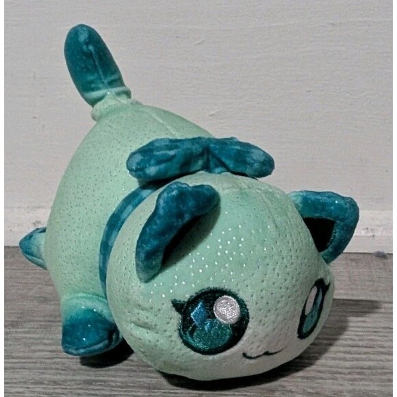 Aphmau MeeMeows Kim Cat 6" Plush Series 6 Glitter Edition Teal Green - Picture 1 of 8